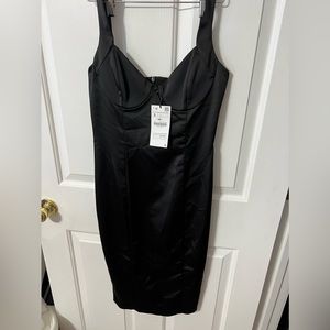 Zara Satin black dress